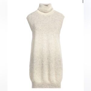 Bellwood Grey-Cream Hues Turtleneck Sweater- Size M